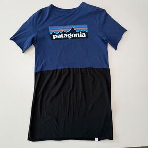 Upcycled Patagonia T-Shirt Dress by Simpłe Clothing Small Gorpcore Granola Girl